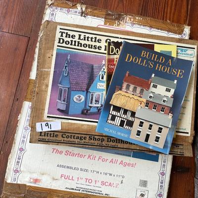 DOLLHOUSE KITS, BOOKS LOT