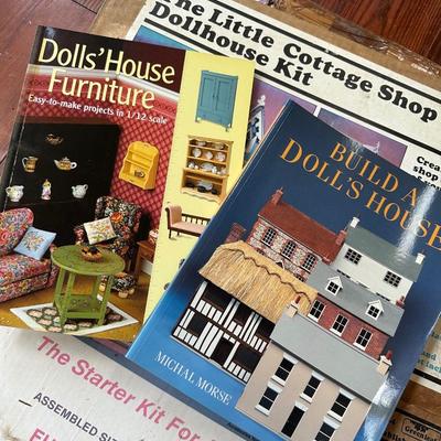 DOLLHOUSE KITS, BOOKS LOT