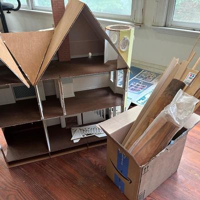 DOLLHOUSE & MISC WOOD FOR BUILDING