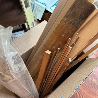 DOLLHOUSE & MISC WOOD FOR BUILDING