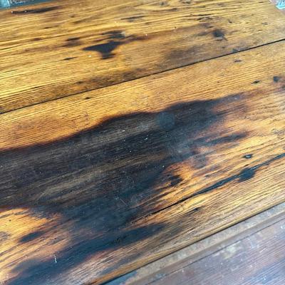 ANTIQUE WOOD TOOL TRUNK CHEST