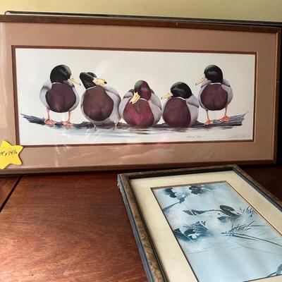 FRAMED DUCK ART