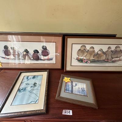 FRAMED DUCK ART