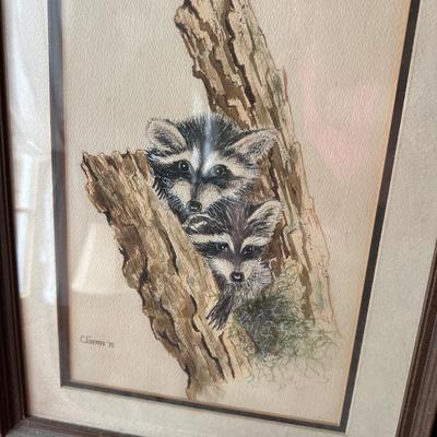 FRAMED ANIMAL PICTURE LOT