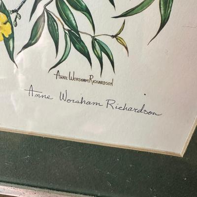 ANNE WORSHAM RICHARDSON & BUTTERFLY PRINT LOT