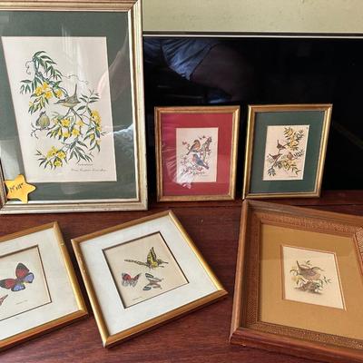 ANNE WORSHAM RICHARDSON & BUTTERFLY PRINT LOT