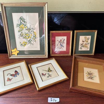 ANNE WORSHAM RICHARDSON & BUTTERFLY PRINT LOT