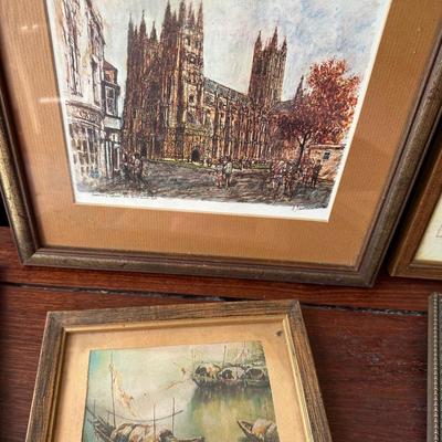 VINTAGE FRAMED LANDSCAPE ART LOT