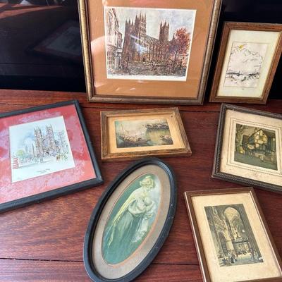 VINTAGE FRAMED LANDSCAPE ART LOT
