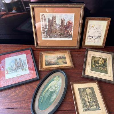 VINTAGE FRAMED LANDSCAPE ART LOT