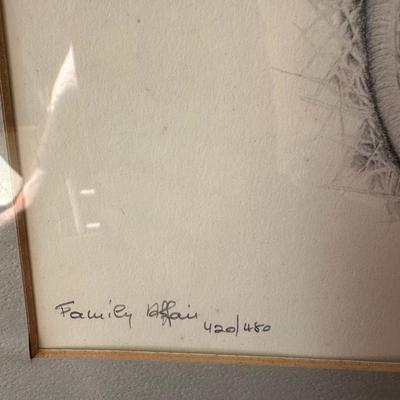CAT AND MOUSE FRAMED ART LOT