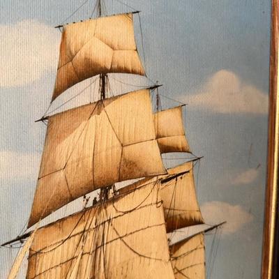 FRAMED USS HARTFORD ART