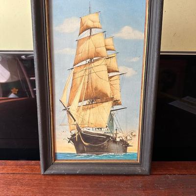 FRAMED USS HARTFORD ART