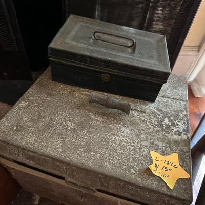 SHOE SHINE BOX, ROCKER & METAL BOXES