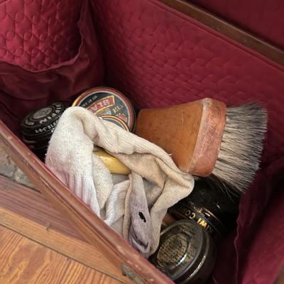 SHOE SHINE BOX, ROCKER & METAL BOXES