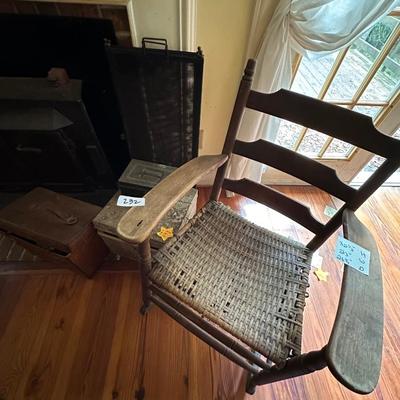 SHOE SHINE BOX, ROCKER & METAL BOXES