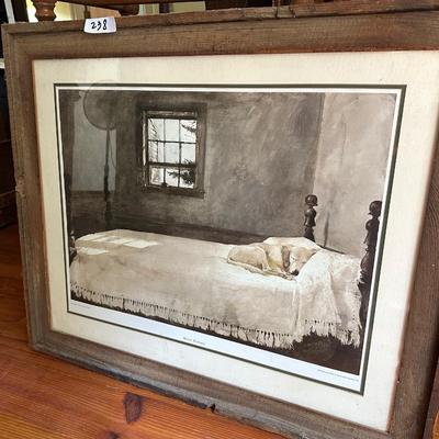 MASTER BEDROOM FRAMED ART PRINT ANDREW WYETH