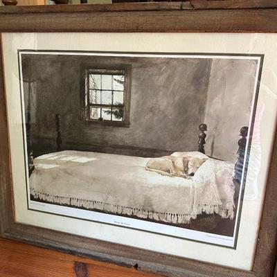 MASTER BEDROOM FRAMED ART PRINT ANDREW WYETH