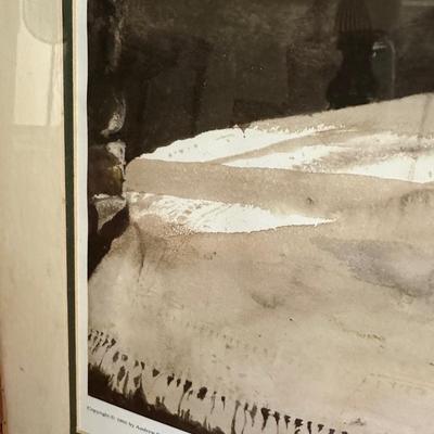 MASTER BEDROOM FRAMED ART PRINT ANDREW WYETH