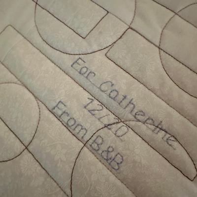 HANDMADE QUILT SIGNED