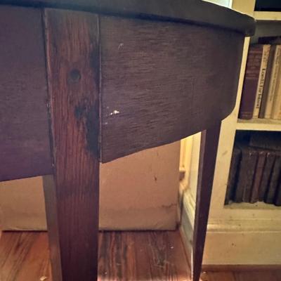 ANTIQUE DEMILUNE TABLE