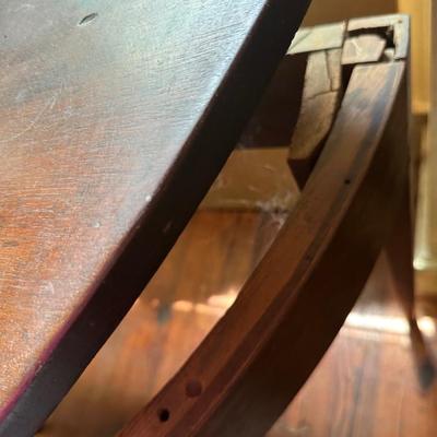 ANTIQUE DEMILUNE TABLE