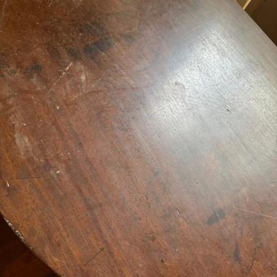 ANTIQUE DEMILUNE TABLE