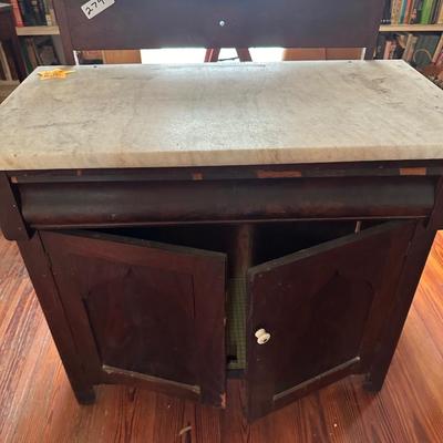 MARBLE TOP ANTIQUE WASH STAND