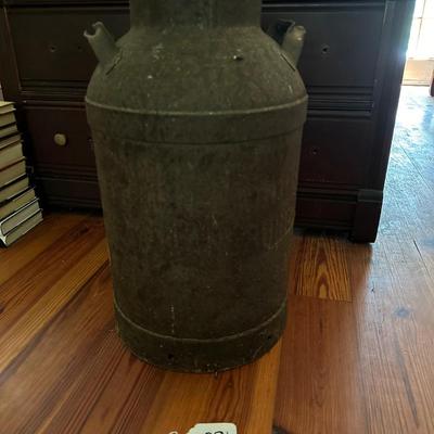 Antique milk can