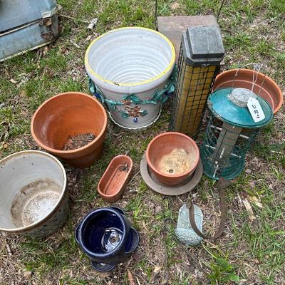PLANTERS, BIRD FEEDERS