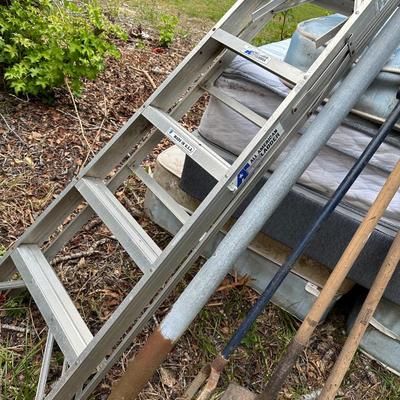 LADDER, TRAP, YARD TOOLS