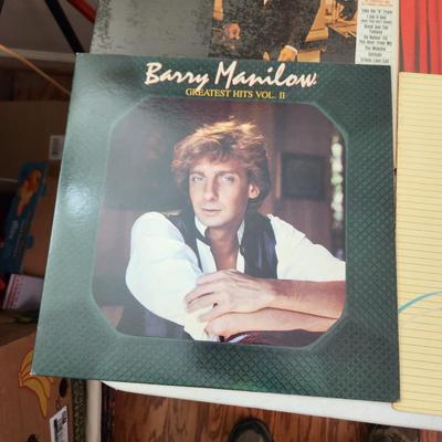 Record Albums Lot George Benson Barry Manilow Santana Righteous Brothers Olive Physical Bayou Country