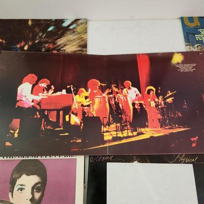 Record Albums Lot George Benson Barry Manilow Santana Righteous Brothers Olive Physical Bayou Country