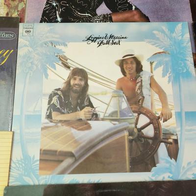 Record Albums Lot George Benson Barry Manilow Santana Righteous Brothers Olive Physical Bayou Country