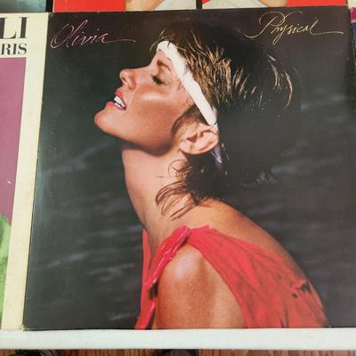 Record Albums Lot George Benson Barry Manilow Santana Righteous Brothers Olive Physical Bayou Country