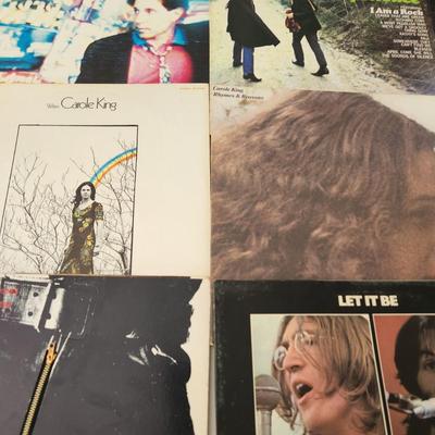 Record Albums Lot Willie Nelson Beatles Cheap Thrills Rolling Stones Zipper ,Joe Crocker The Band, Cat Stevens