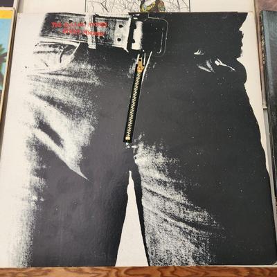 Record Albums Lot Willie Nelson Beatles Cheap Thrills Rolling Stones Zipper ,Joe Crocker The Band, Cat Stevens