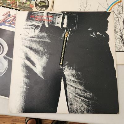 Record Albums Lot Willie Nelson Beatles Cheap Thrills Rolling Stones Zipper ,Joe Crocker The Band, Cat Stevens