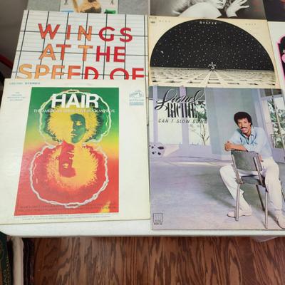 Record Albums Lot Hair, Lionel Richie, Chicago Wham, Don McLean