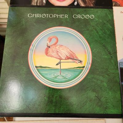 Lot Record Albums Stray Cats, Marvin Gaye Savannah Band, Gatlin Brothers Christopher Cross Blood Sweat & Tears