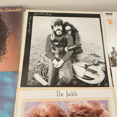 Lot Record Albums Stray Cats, Marvin Gaye Savannah Band, Gatlin Brothers Christopher Cross Blood Sweat & Tears