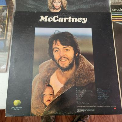 Lot of Record Albums Flashdance Tina Turner Eurythmics Cyndi Lauper