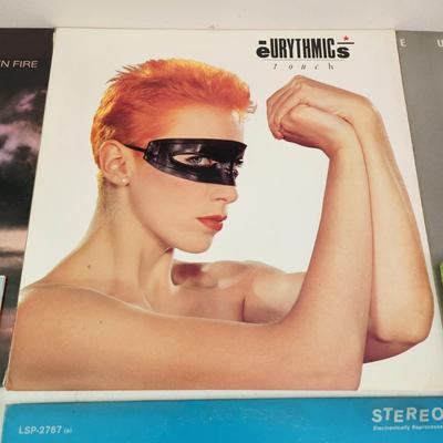 Lot of Record Albums Flashdance Tina Turner Eurythmics Cyndi Lauper