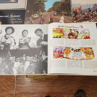 Lot of Record Albums Woodstock Beatles White Album, Magical Mystery Tour Abby Road Sgt Peppers Love Songs, Fleetwood MAc,