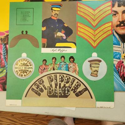 Lot of Record Albums Woodstock Beatles White Album, Magical Mystery Tour Abby Road Sgt Peppers Love Songs, Fleetwood MAc,