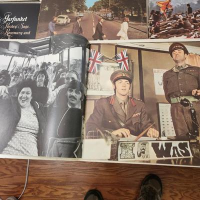 Lot of Record Albums Woodstock Beatles White Album, Magical Mystery Tour Abby Road Sgt Peppers Love Songs, Fleetwood MAc,