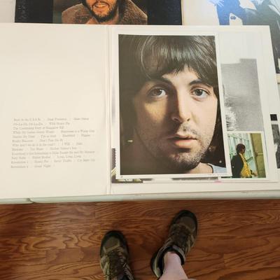 Lot of Record Albums Woodstock Beatles White Album, Magical Mystery Tour Abby Road Sgt Peppers Love Songs, Fleetwood MAc,
