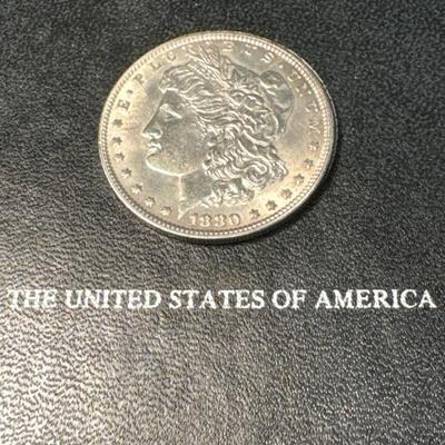 1880 0 Morgan MS63 US COIN 1$ silver