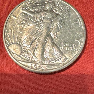 1944 D Liberty walking Half UNC US COIN HALF C124