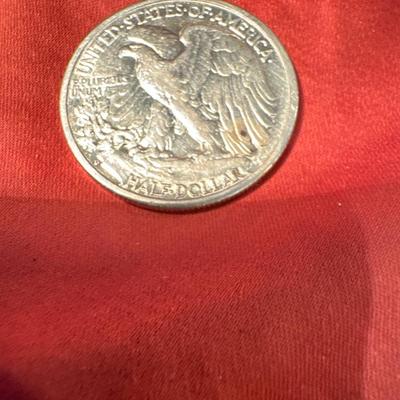 1944 D Liberty walking Half UNC US COIN HALF C124